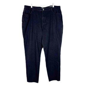 NWT Missguided Plus Riot High Rise Clean Mom Jeans Black US Size 18 NEW